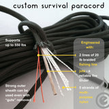 Outdoor Element Kodiak Survival Paracord Bracelet, view 2