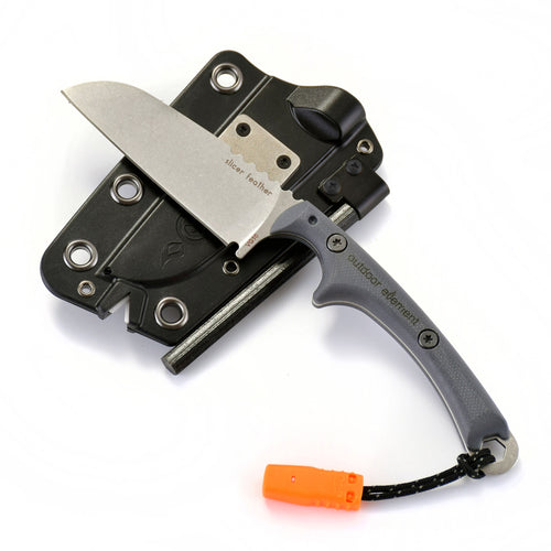 Outdoor Element slicer feather camp kitchen survival knife
