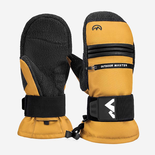 OutdoorMaster 3M & KEVLAR Waterproof Ski Mittens for Men & Women