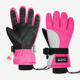 OutdoorMaster 3M Thinsulate Waterproof Ski Gloves for Kids, view 2