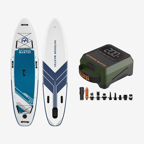 OutdoorMaster Bundle Sale-10'6" iSUP Board + CACHALOT 2 Pump