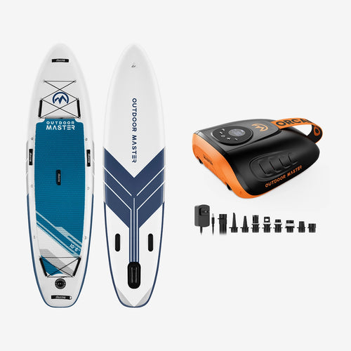 OutdoorMaster Bundle Sale-10'6" iSUP Board + ORCA PRO Pump
