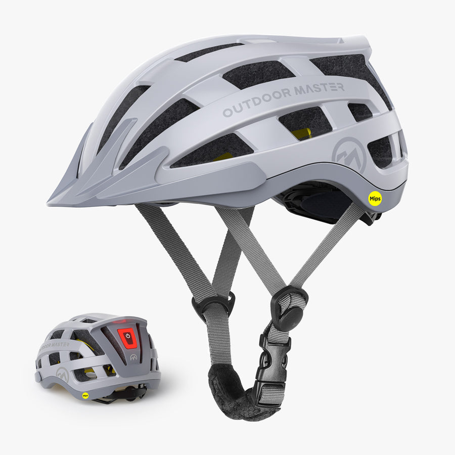 OutdoorMaster GEM 2 MIPS Bike Helmet with Light