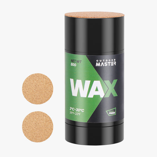 OutdoorMaster GlideMAX-Quick Rub-On Ski & Snowboard Wax
