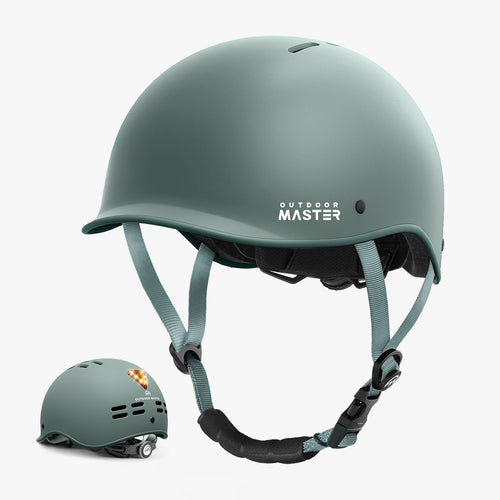 OutdoorMaster GOAT Skate & Cycling Helmet with Light