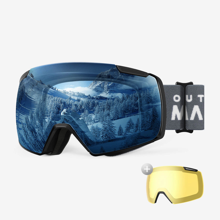 OutdoorMaster HERON Ski Goggles+Yellow Lens