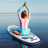 OUTDOORMASTER Inflatable Paddle Board with Paddle - 10'6"-SHIPPING TO US ONLY, view 6