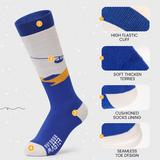 OutdoorMaster Kids Ultra-soft Cotton Ski Socks 2/3 Pairs, view 6