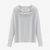 OutdoorMaster Men’s Merino Wool Hoodie Base Layer, view 6