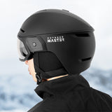 OutdoorMaster Ski Helmet and 2-in-1 Sun Visor Goggle Set, view 5