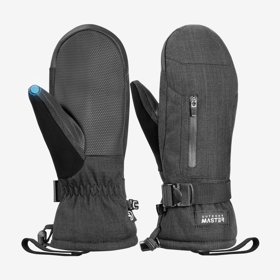 OutdoorMaster Ski Mittens for Women & Men
