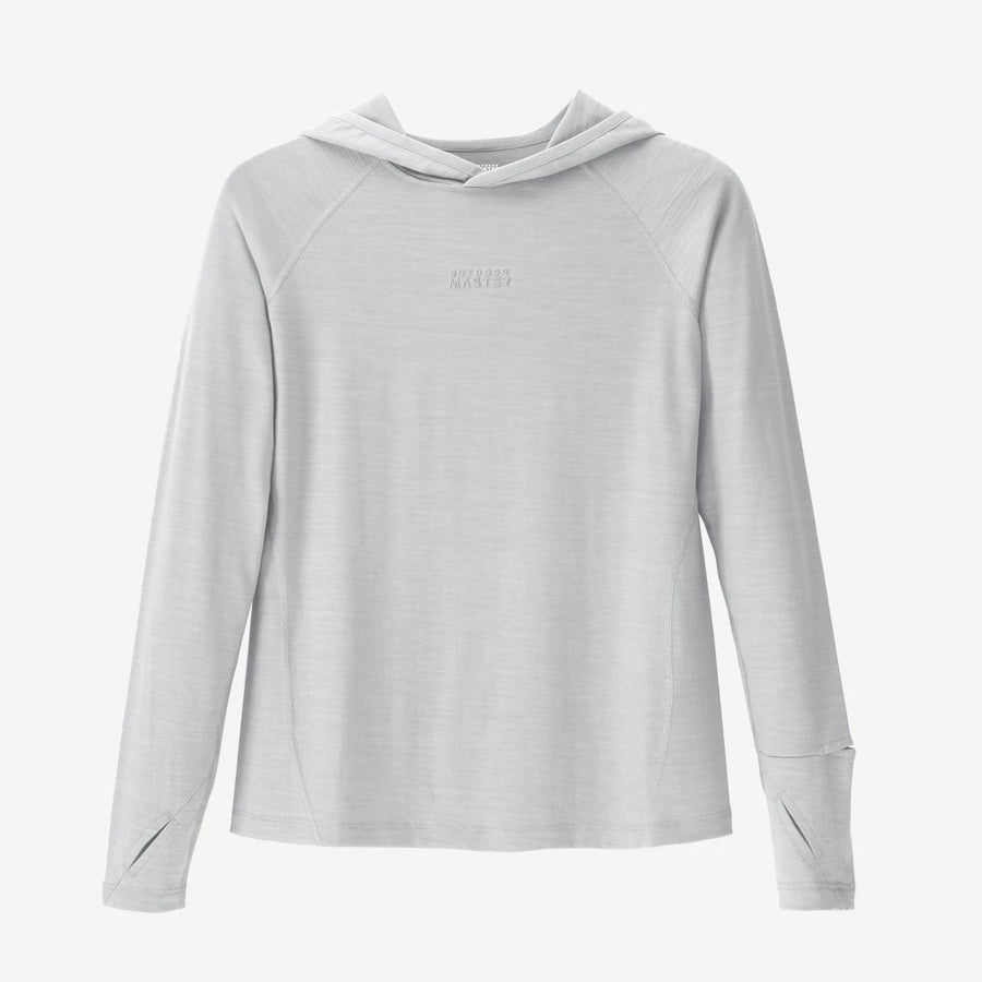 OutdoorMaster Women's Merino Wool Hoodie Base Layer
