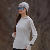 OutdoorMaster Women's Merino Wool Hoodie Base Layer, view 5
