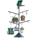 PerchMe Smart AI Bird Feeder & Pole Bundle - Solar-Powered 2K AI Camera + Heavy-Duty Adjustable Squirrel-Proof Bird Feeder Pole, view 2