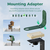PerchMe 76'' Heavy-Duty Bird Feeder Pole, 1'' Thick Rustproof, Adjustable Height, Universal Mount Kit (No Squirrel Baffle), view 5