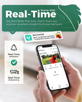 PerchMe Smart Bird Feeder - 2K AI Camera, Solar Power, Perfect Gift for Parents, view 4