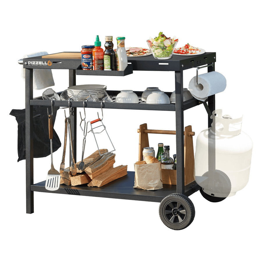Pizzello Outdoor Grill Dining Cart Pro