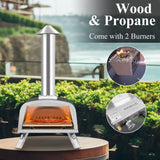 Pizzello Forte Outdoor Gas Pizza Oven - Propane & Wood, view 3