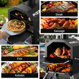 Pizzello Grande - Outdoor Wood Fired 2-Layer Pizza Oven, view 5