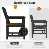 Pizzello Outdoor HDPE Dining Chair Set, All-Weather Patio Chairs Set, view 5