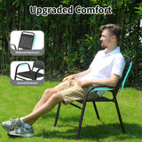 Pizzello Patio Chairs Set, Outdoor Plastic Stackable Dining Chairs, view 5