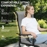 Pizzello Swivel Dining Chair with 360° Rotation - Durable Outdoor Textilene Fabric, view 5