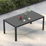 Pizzello Patio Wood-Plastic Composite Dining Table for 4-6 Person, view 2