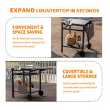 Pizzello Outdoor Grill Dining Cart Movable Pizza Oven Trolley BBQ Stand, view 4