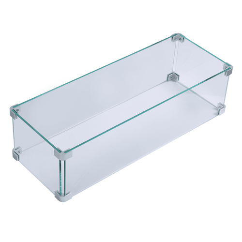Pizzello Fire Pit Table Glass Wind Guard