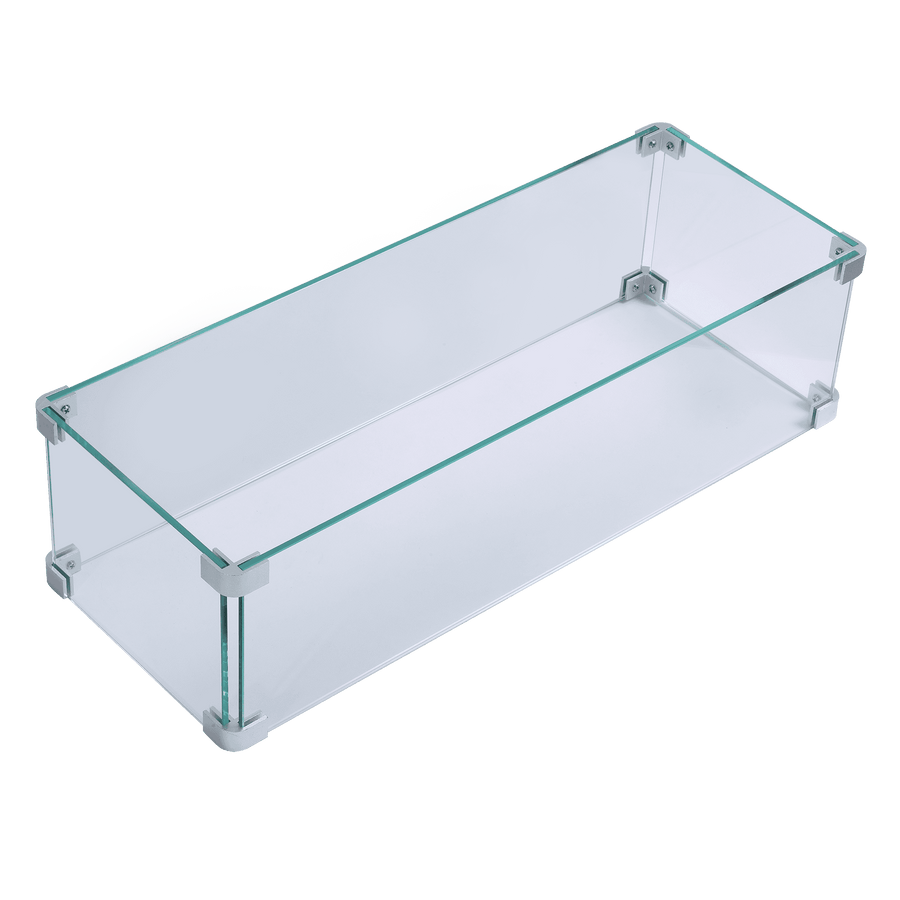Pizzello Fire Pit Table Glass Wind Guard