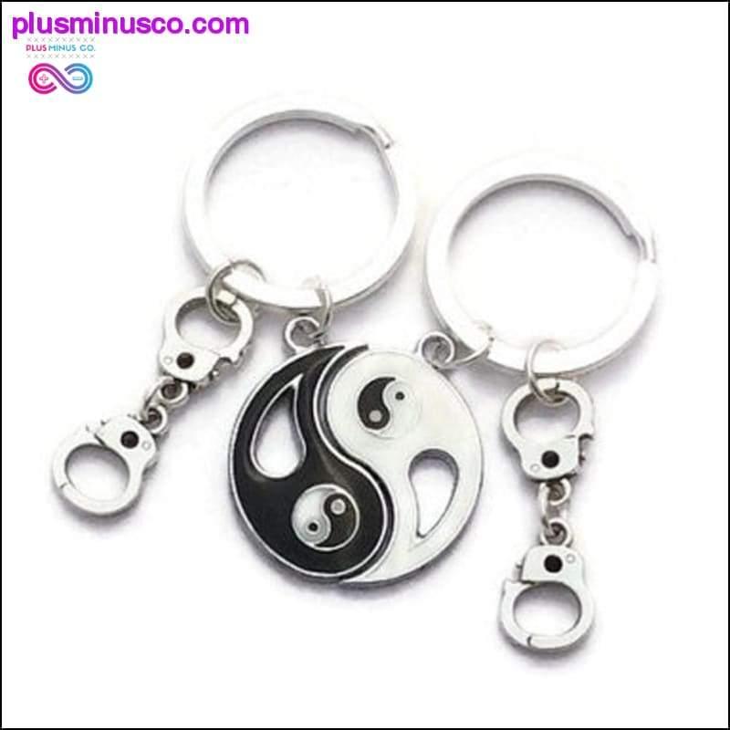 Plus Minus Co 1 Pair Couple Chinese Feng Shui Yin Yang Keychain Auspicious