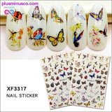 Plus Minus Co 1 Pcs Beautiful Butterfly Fantasy 3D Back Glue Nail Decal, view 2