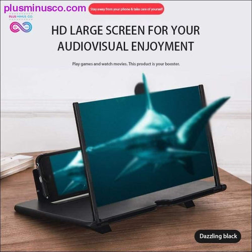 Plus Minus Co 10 Inch 3D Phone Screen Amplifier Mobile Phone Magnifier