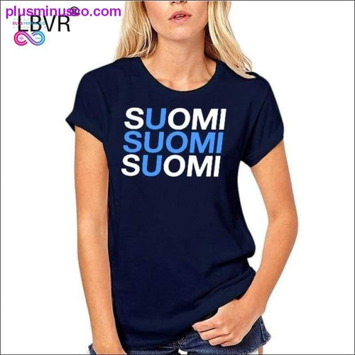 Plus Minus Co 100% Cotton O-neck Custom Printed Men T shirt FINLAND Women