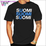 Plus Minus Co 100% Cotton O-neck Custom Printed Men T shirt FINLAND Women, view 3