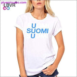 Plus Minus Co 100% Cotton O-neck Custom Printed Men T shirt FINLAND Women, view 4