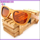 Plus Minus Co 100% Natural Handmade Bamboo Wooden Sunglasses Polarized, view 5