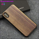 Plus Minus Co 100% Real Wood Luxury Protective Case For iPhone X, view 4