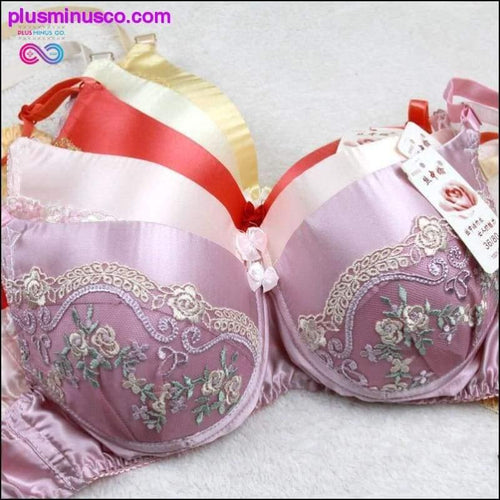 Plus Minus Co 100% Silk, bra, Lace, Padded Breathing Bra