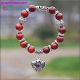 Plus Minus Co 10mm Opal Obsidian Tiger Eye Natural Stone Bracelet with, view 6