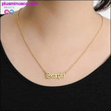 Plus Minus Co 12 Zodiac Letter Constellations Pendants Necklace For Women, view 4