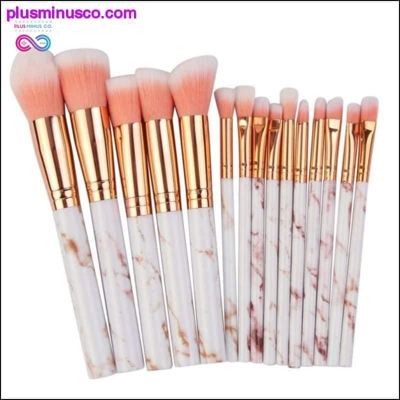 Plus Minus Co 15pcs Makeup Multi-functional Cosmetic Brushes Tool Set