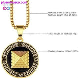 Plus Minus Co 18k Real Gold Plated Ancient Egypt Pyramid Necklace, view 5