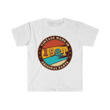 Plus Minus Co 1981 Vintage Birthday T-Shirt, Funny 80s Retro Inspired Graphic Tee Shirt, 1981 Vintage Original Parts, Vintage Birthday Gift, view 3