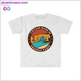 Plus Minus Co Made in 1981 Vintage Birthday designed T-Shirt, view 2