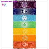 Plus Minus Co 1Pcs Tassels Single Rainbow Chakra Tapestry Towel Mandala, view 2