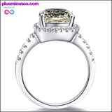 Plus Minus Co 2 Carat Brilliant Cushion Cut Halo Style Diamond Ring ||, view 2
