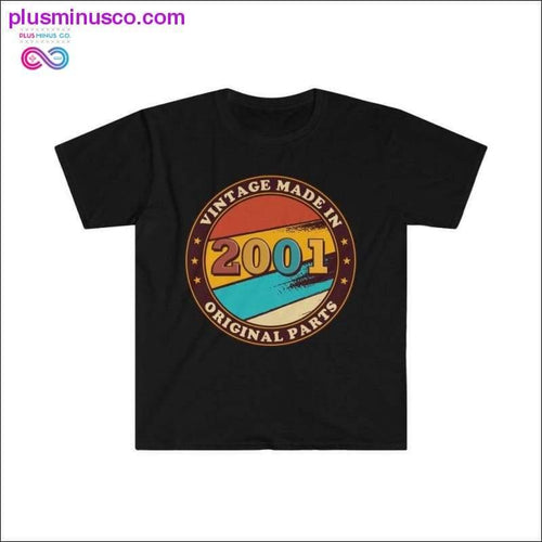Plus Minus Co Made in 2001 Vintage Birthday designed T-Shirt