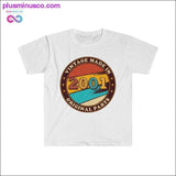 Plus Minus Co Made in 2001 Vintage Birthday designed T-Shirt, view 2