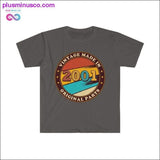 Plus Minus Co Made in 2001 Vintage Birthday designed T-Shirt, view 3